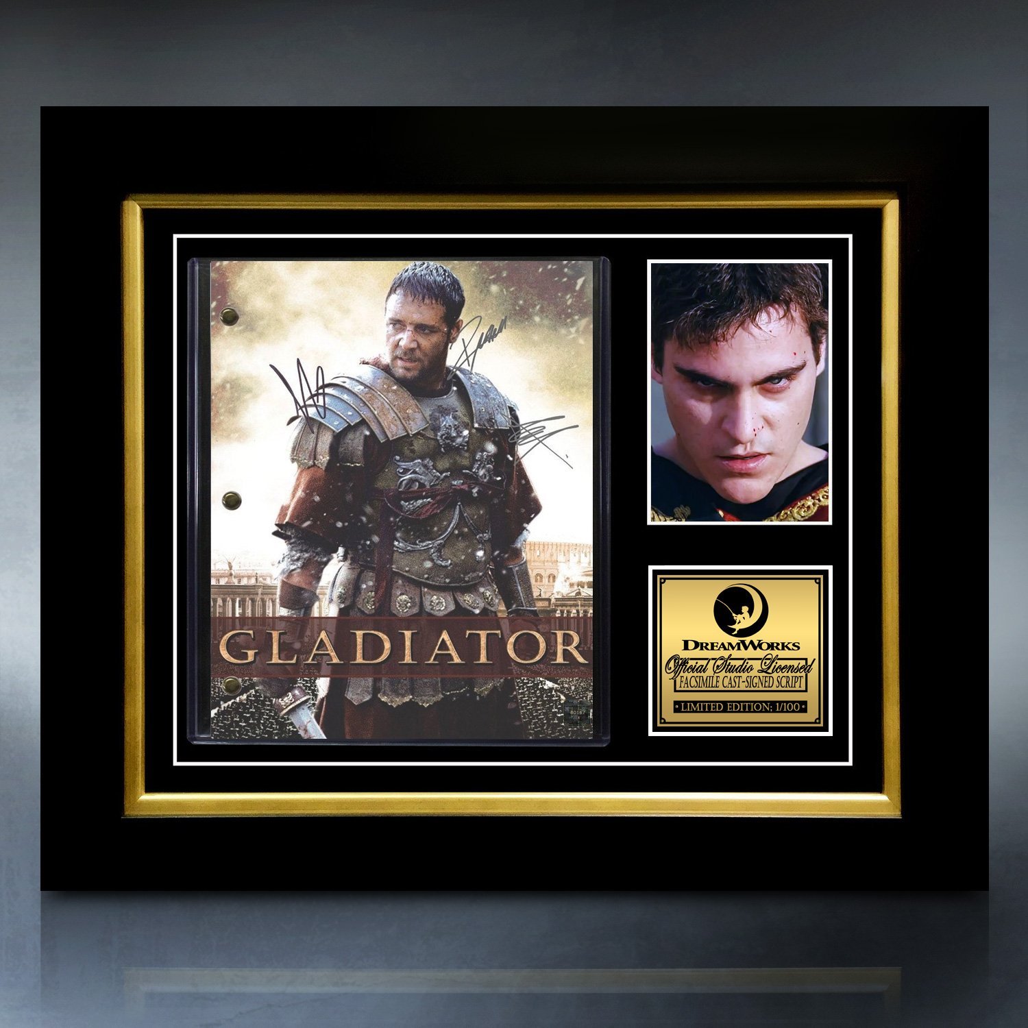 Gladiator- Limited Signature Edition Studio Licensed Script Custom Frame