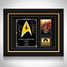 Star Trek - The Wrath of Kahn Limited Signature Edition Studio Licensed Script Custom Frame
