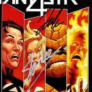 Fantastic Four- 'Fantastic 4 #1' Hand-Signed Comic Book by Artist Leonard Kirk & Stan Lee Custom Fra