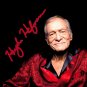 Hugh Hefner- Red Robe 'The Original True Playboy' Hand-Signed Photo by Hugh Hefner Custom Frame