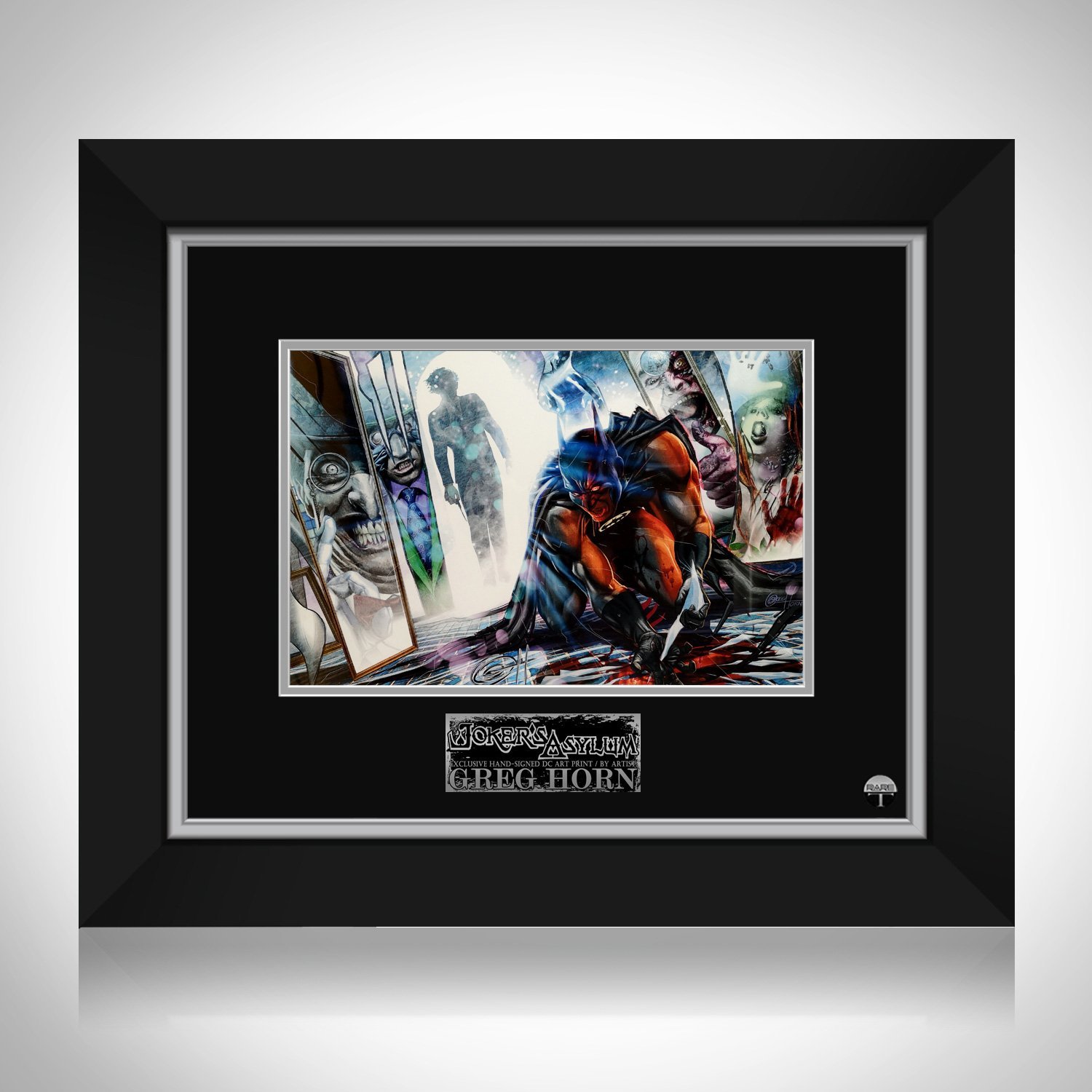Batman 'Crazy' Hand-Signed Artwork Print By Artist Greg Horn Custom Frame