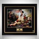 Dc- Battle Art Print Hand-Signed By Nathan Szerdy Custom Frame