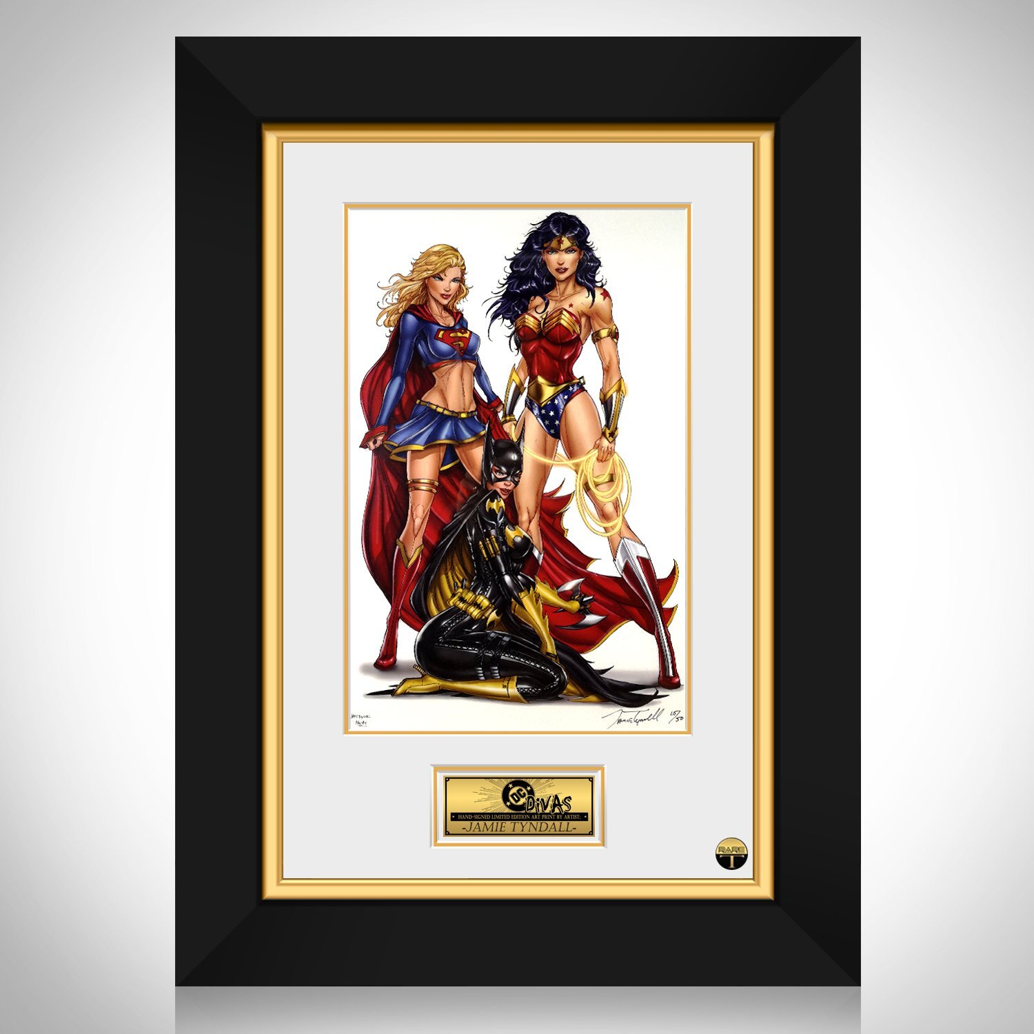 Dc Divas- Hand-Signed Artwork Print By Artist Jamie Tyndall Custom Frame