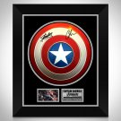 Captain America- Hand-Signed Shield By Chris Evans & Stan Lee Custom Frame