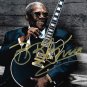 B.B. King - Hand-Signed Riley Sitting With Guitar Photo Custom Frame