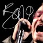 U2 - 'Bono Singing' Hand-Signed Photo By Paul David Hewson (Bono) Custom Frame