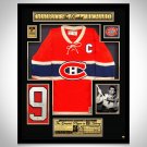 Maurice Richard- Montreal Canadians Hand-Signed Jersey By Maurice Richard Custom Shadow Box Frame