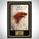 Game Of Thrones- 'The North Remembers' Cast Hand-Signed Poster Custom Frame
