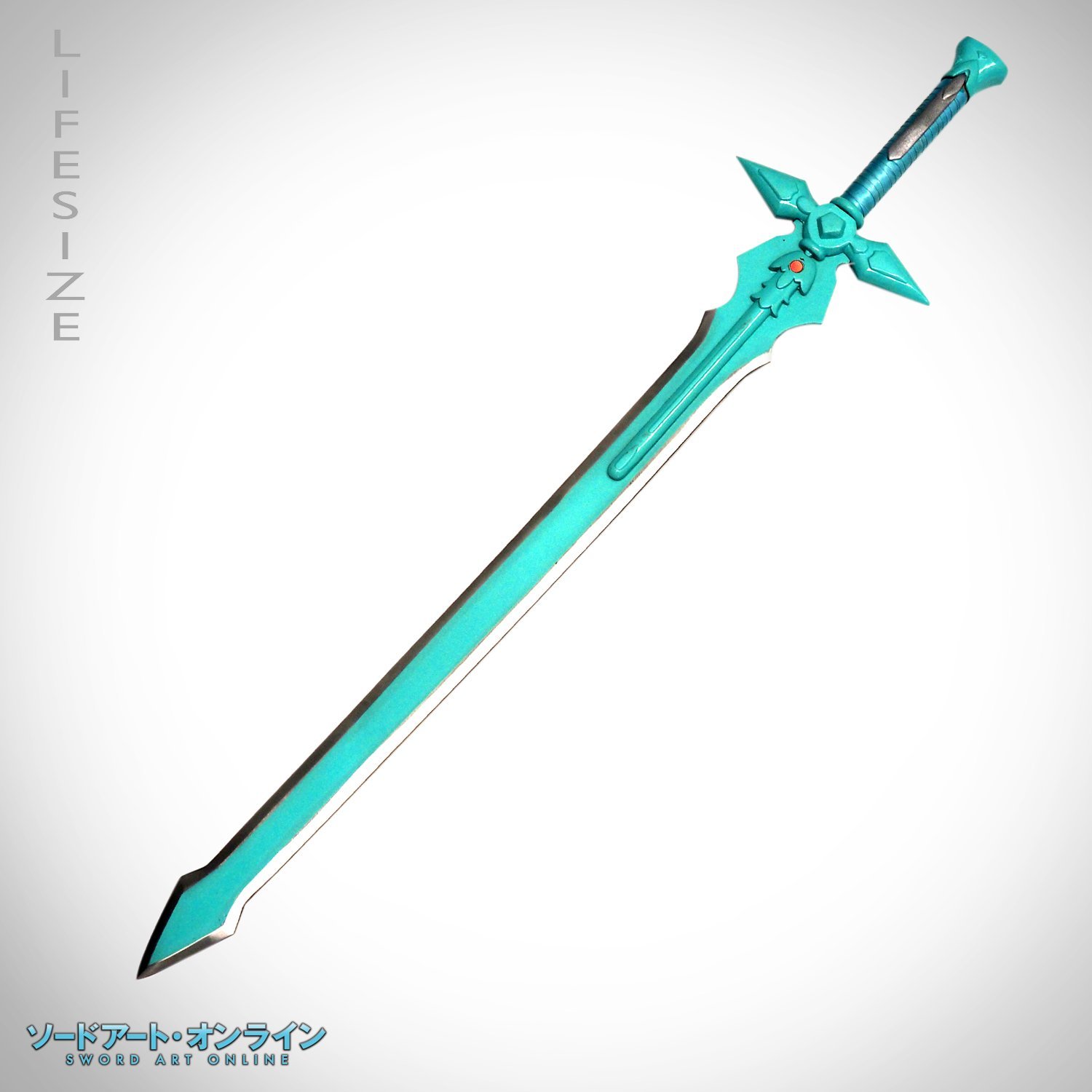 Dark Repulser - Handmade Turquoise Dark Repulser Sword Prop as Featured in Sword Art Online