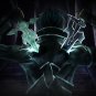 Dark Repulser - Handmade Turquoise Dark Repulser Sword Prop as Featured in Sword Art Online