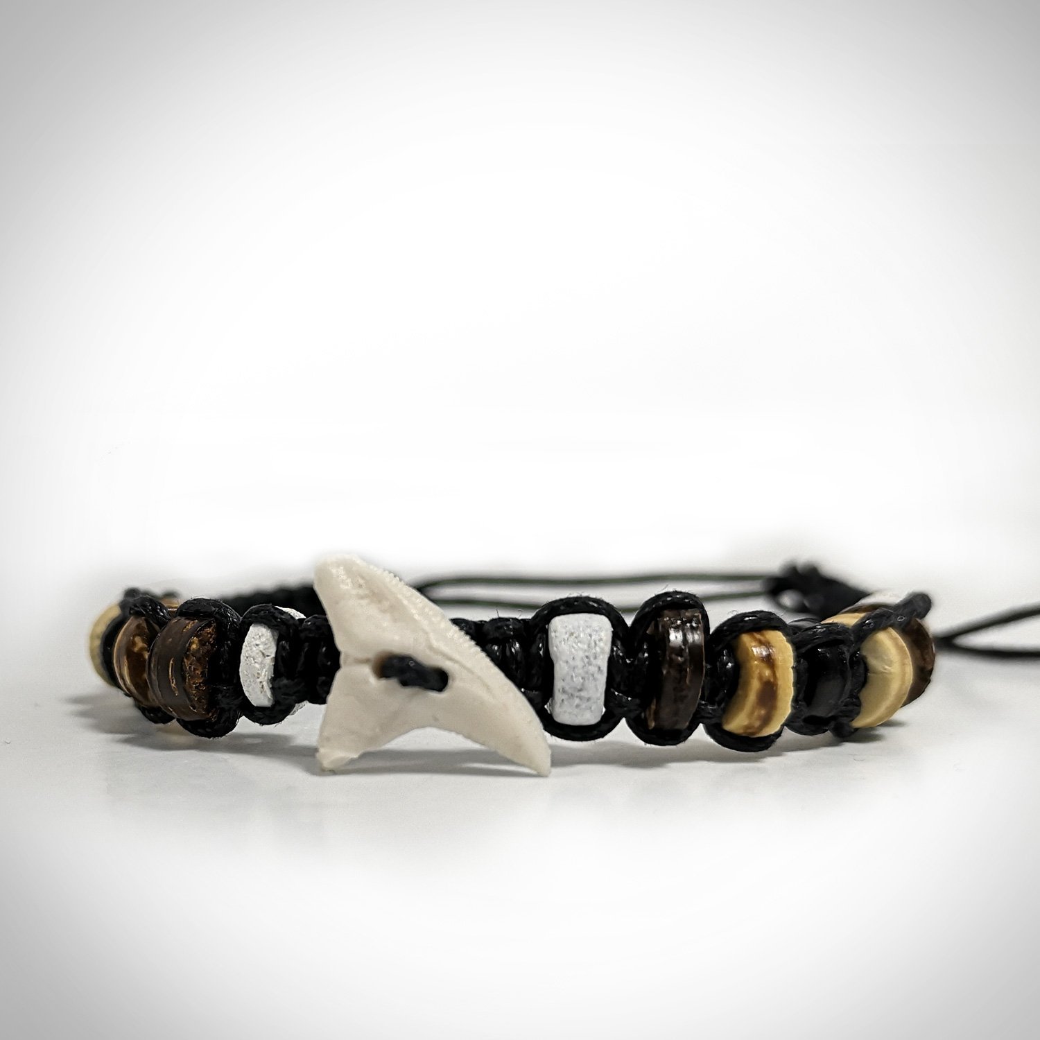 Shark Tooth - Authentic Fossilized Shark Tooth Bracelet