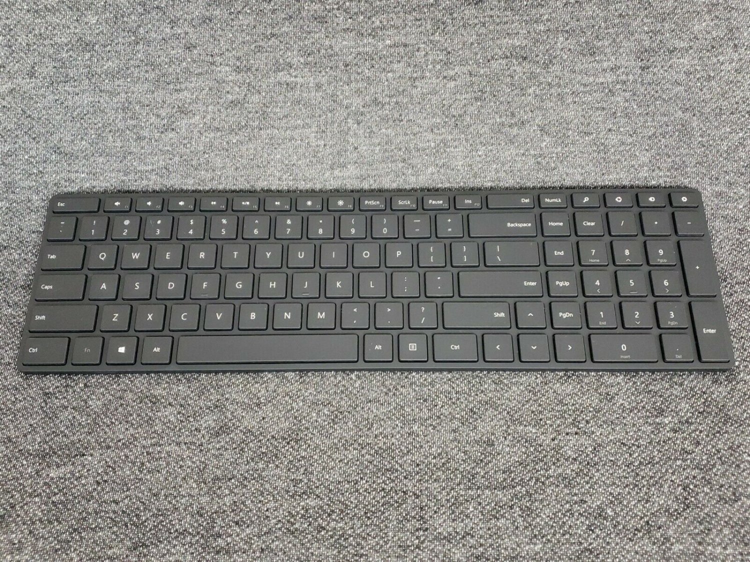 Microsoft Designer Black Bluetooth #1678 Wireless Slim QWERTY Keyboard