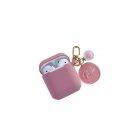 CUSTOM PINK AIRPODS CASE WITH ROUND KEY RINGS