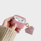 CUSTOM PINK AIRPODS PRO CASE WITH HEART KEY RINGS
