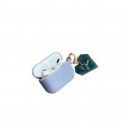 CUSTOM BLUE AIRPODS PRO CASE WITH HEART KEY RINGS
