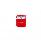 CUSTOM RED AIRPODS CASE WITH YOUR NAME ON