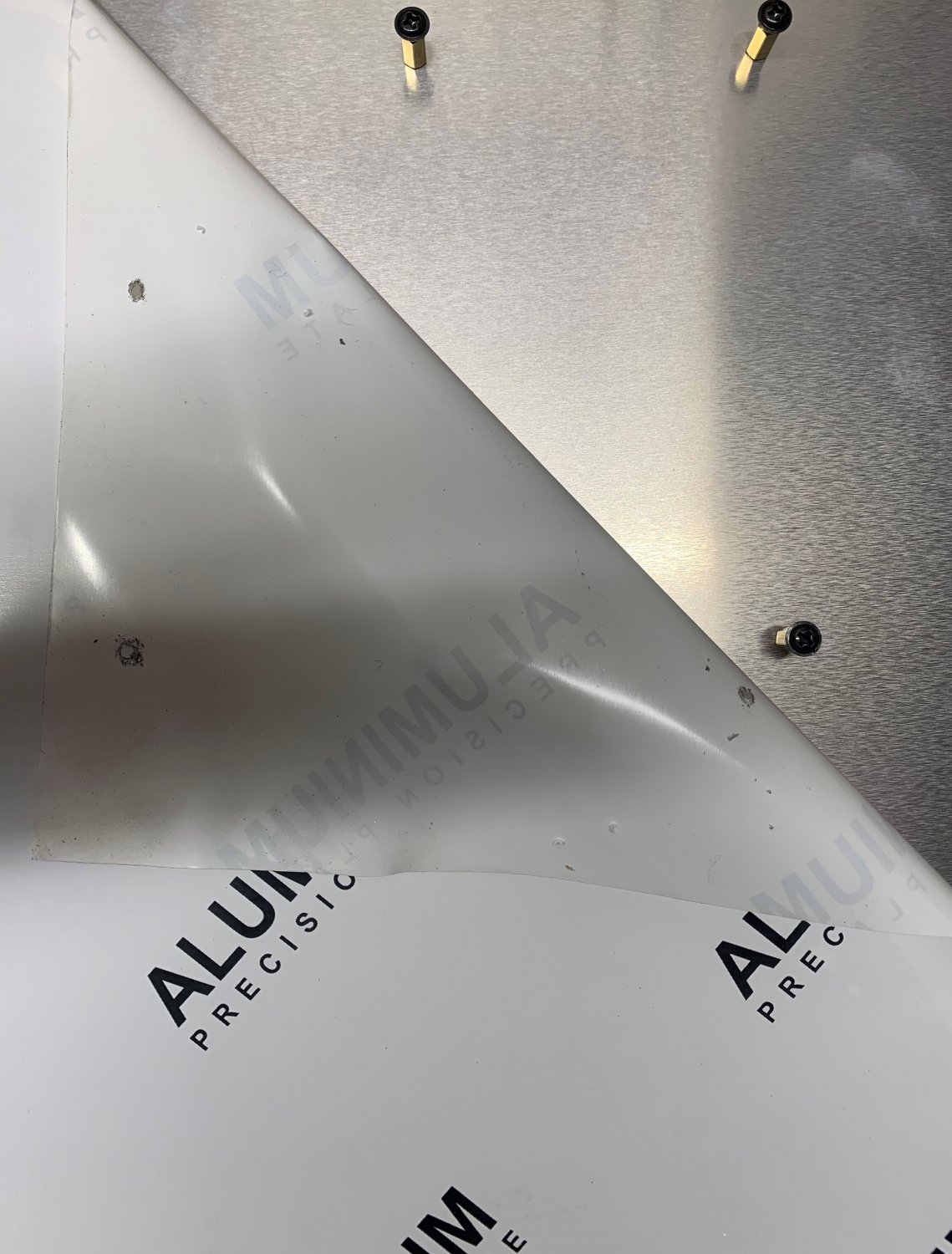 ATX Aluminum Plate Motherboard Tray w/ standoffs 12"x12"0.063" covered