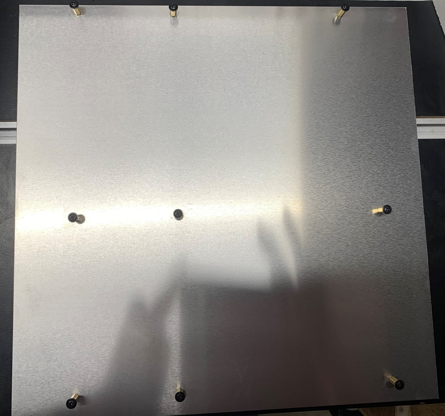 ATX Aluminum Plate Motherboard Tray w/ standoffs 12"x12"0.063" covered