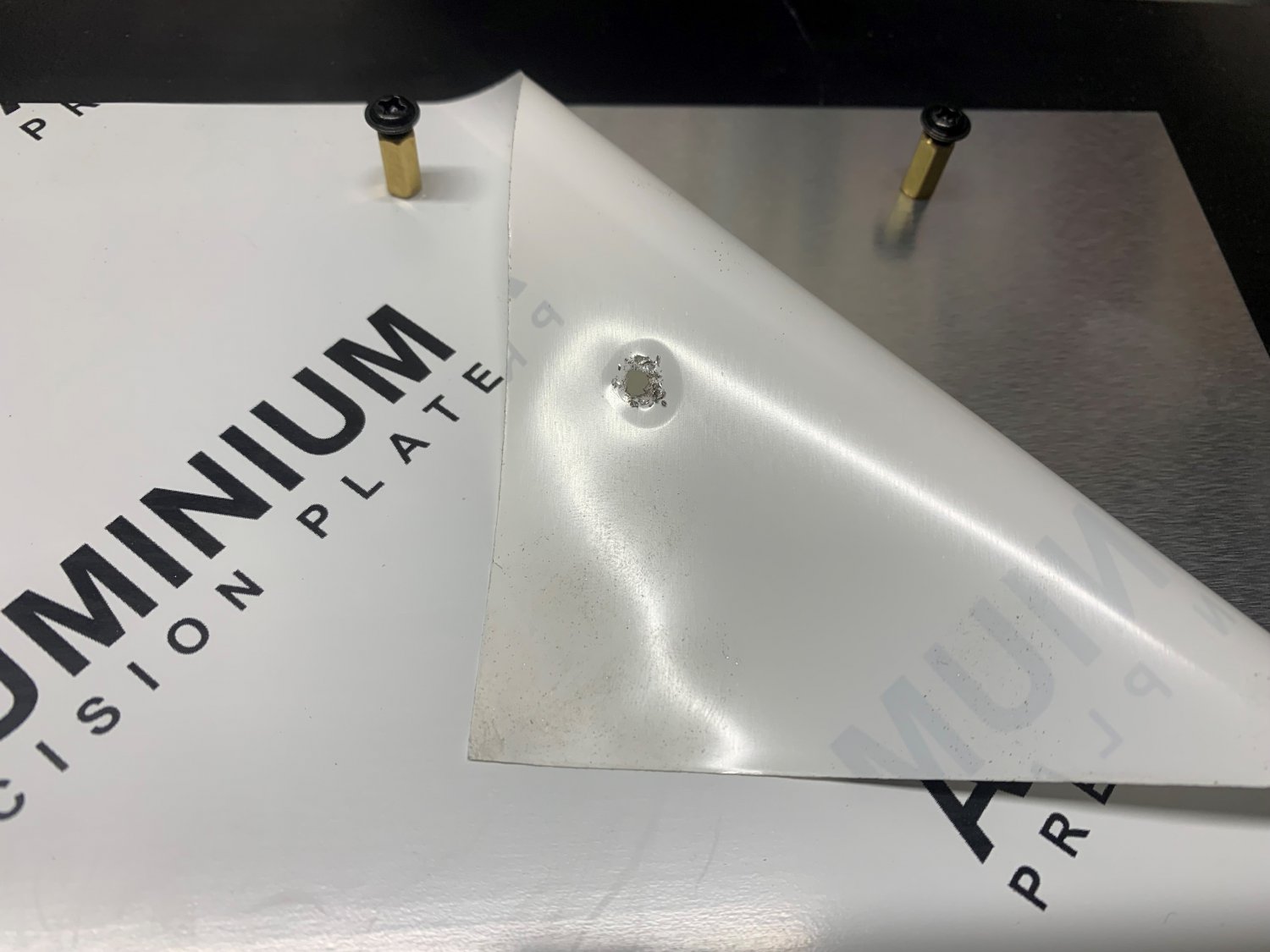 ATX Aluminum Plate Motherboard Tray w/ standoffs 12"x12"0.063" covered