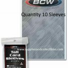 BCW Tall Trading Card Sleeves For Tallboy Widevision Basketball Football 10ct Sample Pack