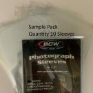 BCW Pro Photograph 5x7 Soft Postcard Art Poly Sleeves Ultra Clear 10 ct