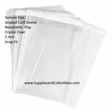 Tuff Enuff Resealable Graded Card Sleeves Snug Fit Sample / Trial Size