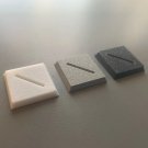 Pack of 25 Square 25mm Diagonal Slot Wargaming Plastic Bases Warhammer Wargames