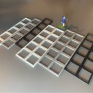 Pack of Movement trays for Warhammer Wargames, converts from 20mm to 25mm Bases