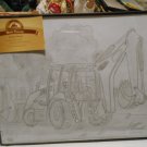 Original Pencil Hand Drawing Caterpillar 416 Backhoe Cat 416 in a Frame by Local Artist Matt Wenzel Original Pencil Hand Drawing Caterpillar 416 Backhoe Cat 416 in a Frame by Local Artist Matt Wenzel