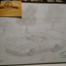 Original Pencil Hand Drawing Daytona Race Car in a Frame by Local WV Artist Matt Wenzel Original Pencil Hand Drawing Daytona Race Car in a Frame by Local WV Artist Matt Wenzel