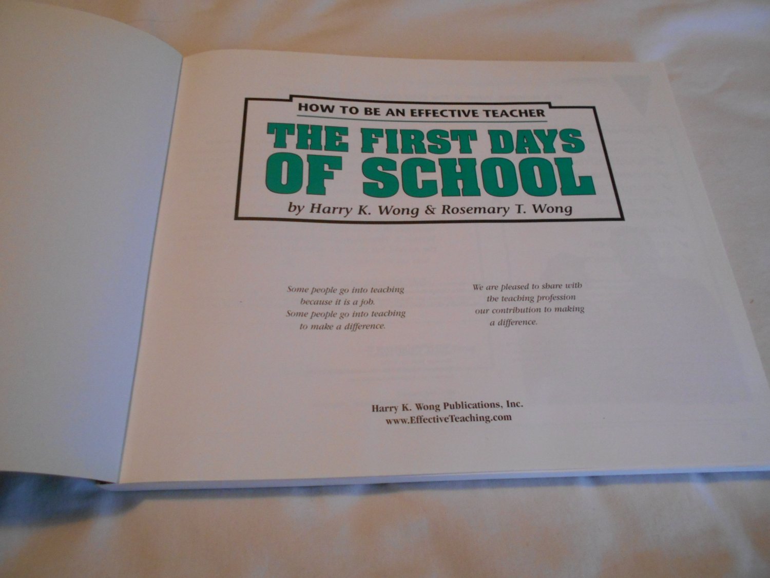 The First Days of School How to Be An Effective Teacher by Harry K ...