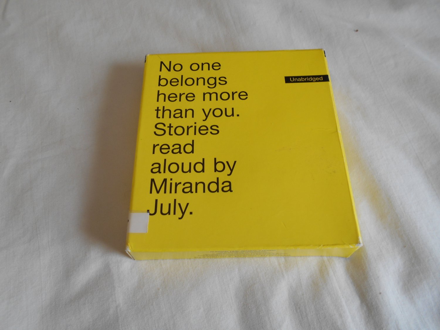 No One Belongs Here More Than You: Stories Read Aloud by Miranda July (2008) 5 CDs, Contemporary