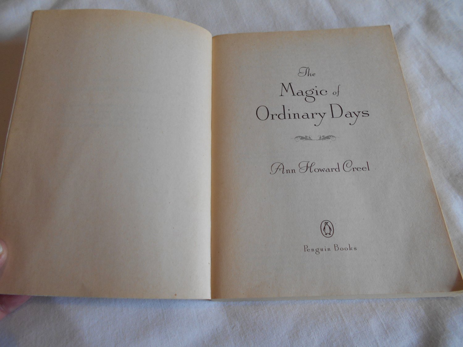the magic of ordinary days by ann howard creel