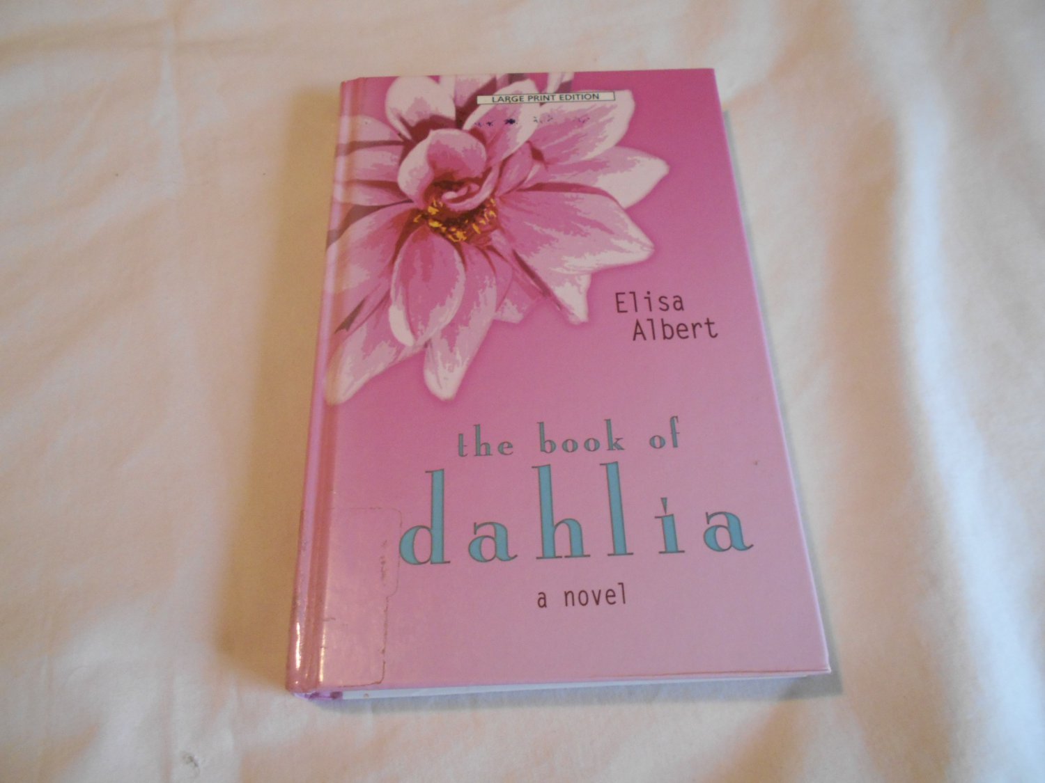 The Book of Dahlia by Elisa Albert (2008) (B35) Young Jewish Women, Large Print, Illness
