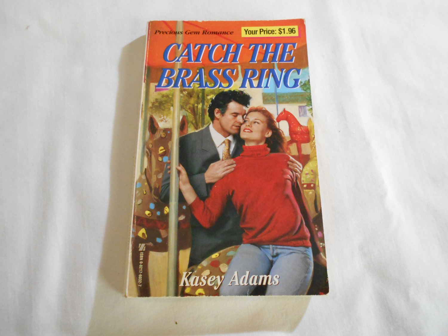 Catch the Brass Ring by Kasey Adams (1993) (R24a5) Precious Gem Romance #124 Zebra Books PB