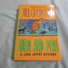 War and Peas by Jill Churchill (1996) (L22b7) Jane Jeffry #8, First Edition Avon Books HC