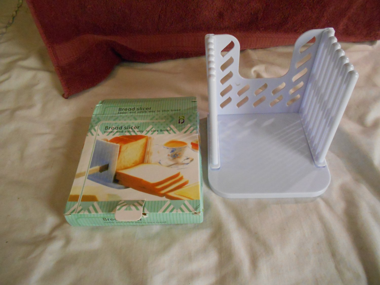 Bread Loaf Slicer Guide Kitchen Fold-able Adjustable Slicing Cutter ...