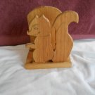 Handmade Wood Squirrel Napkin Holder (MB1)