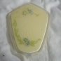 Vintage Mirror with Blue Flowers on back (188)