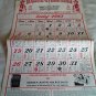 Ramon's Brownie Calendar Sager's I.G.A. Market Wardensville WV 1981 (GR3r2) 17 1/2" L x 11" W