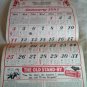 Ramon's Brownie Calendar Sager's I.G.A. Market Wardensville WV 1981 (GR3r2) 17 1/2" L x 11" W