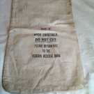 Vintage Federal Reserve Bank Size-E Canvas Bag McDowell Ind. (GR3r2) 19" L x 12" W