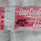 NASCAR 1997 Coca-Cola 600 Charlotte Race Ticket Stub (BD3) Jeff Gordon Win