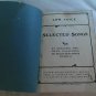 Selected Songs Low Voice Analytic Thematic Catalog (1901) (GR1r2) Oliver Ditson Company PB