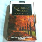 A Walk to Remember by Nicholas Sparks (1999) Time Warner 4 Cassettes