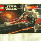 LEGO Star Wars V-Wing Fighter Instruction Manual 6205 (2007) (GR2r1) Booklet ONLY