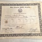 West Virginia Public Schools Discoverer's Certificate to Isabel Isobel Powers 1951 ()