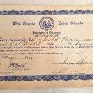 West Virginia Public Schools Pupils Reading Certificate to Isabel Isobel Powers 1950 ()