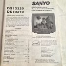 Sanyo Color TV Onwer's Manual DS13320/DS19310 (2002) () Sanyo Color TV Onwer's Manual DS13320/DS19310 (2002) ()