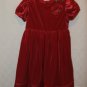 NWOT Red Short Sleeve Soft Valentine Dress 4T 4 T Flower made from Ribbon